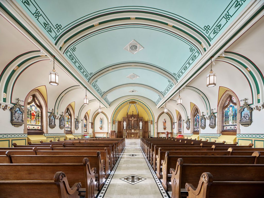 St. Patrick's Church center aisle