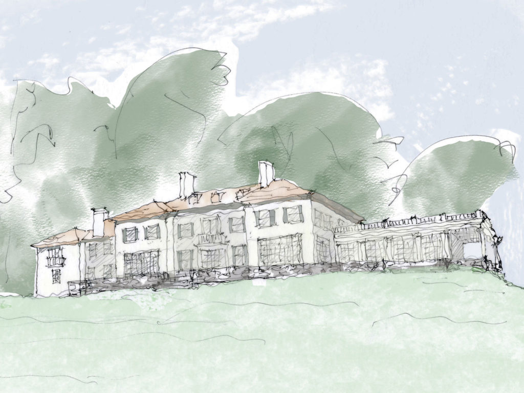 Willows Mansion sketch