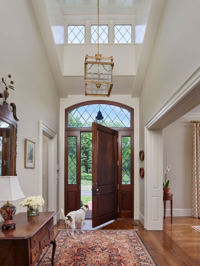 entry hall in English cottage style home