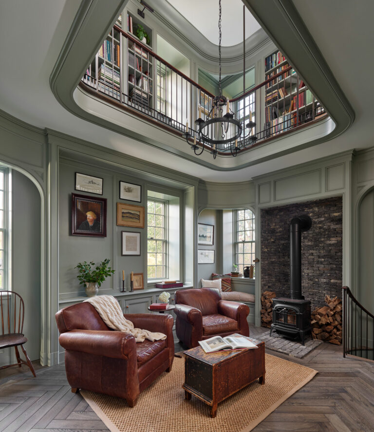 Big Bend two story library with mezzanine