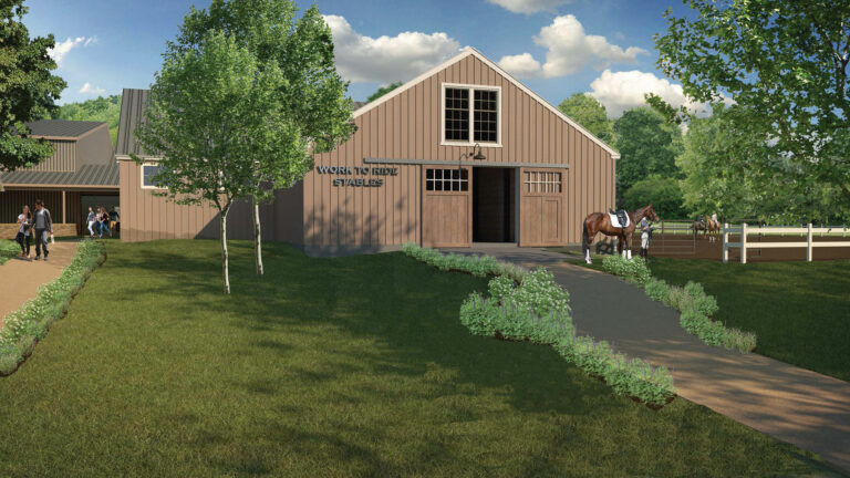 equestrian design of stable for the Work to Ride program at the Chamounix Equestrian Center