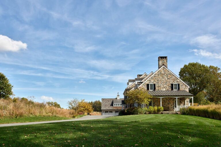 Chester County farmhouse side elevation