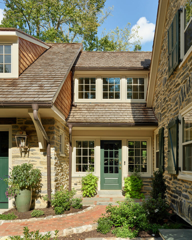 New family entrance to Gladwyne cottage