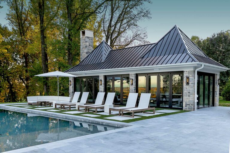 pool house of residence in Fort Washington, Pennsylvania