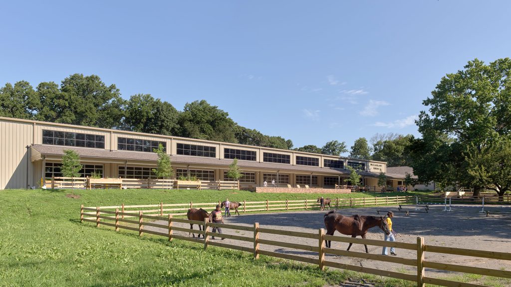 Chamounix Stables McCausland Arena for Work to Ride program