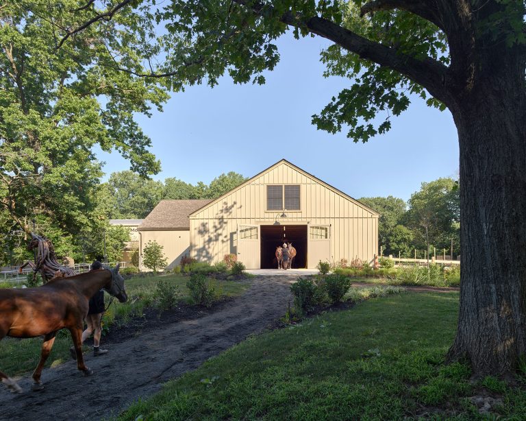 Entrance to Chamounix Stables at McCausland Arena for Work to Ride program