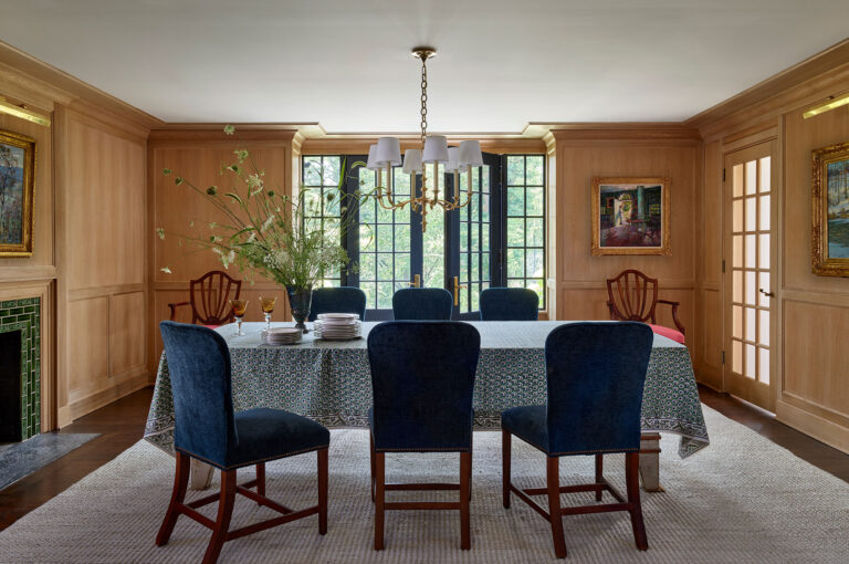 Dining room of Main Line Manor in Gladwyne