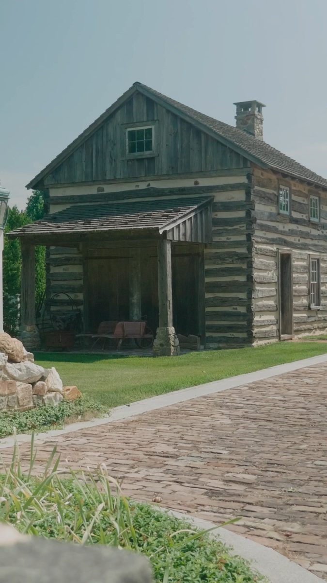 The log cabin at Honor Farm began life more than 125 years