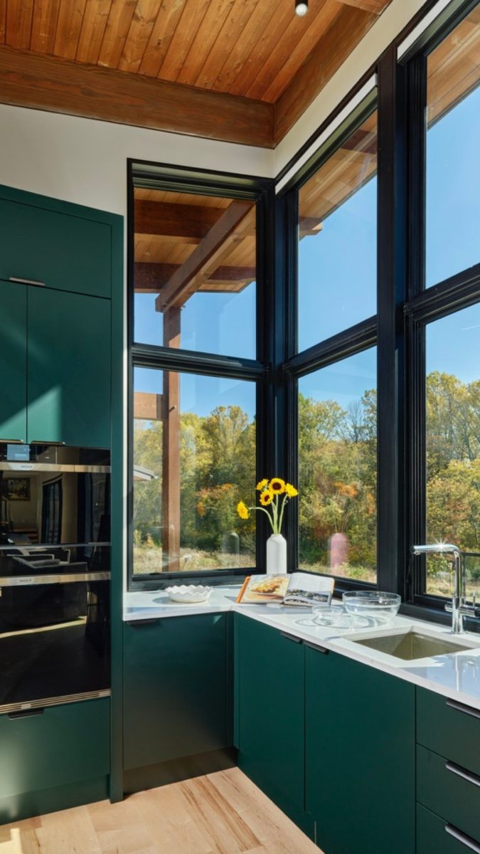 Nestled on a gently sloping hillside amidst lush meadows and surrounded by