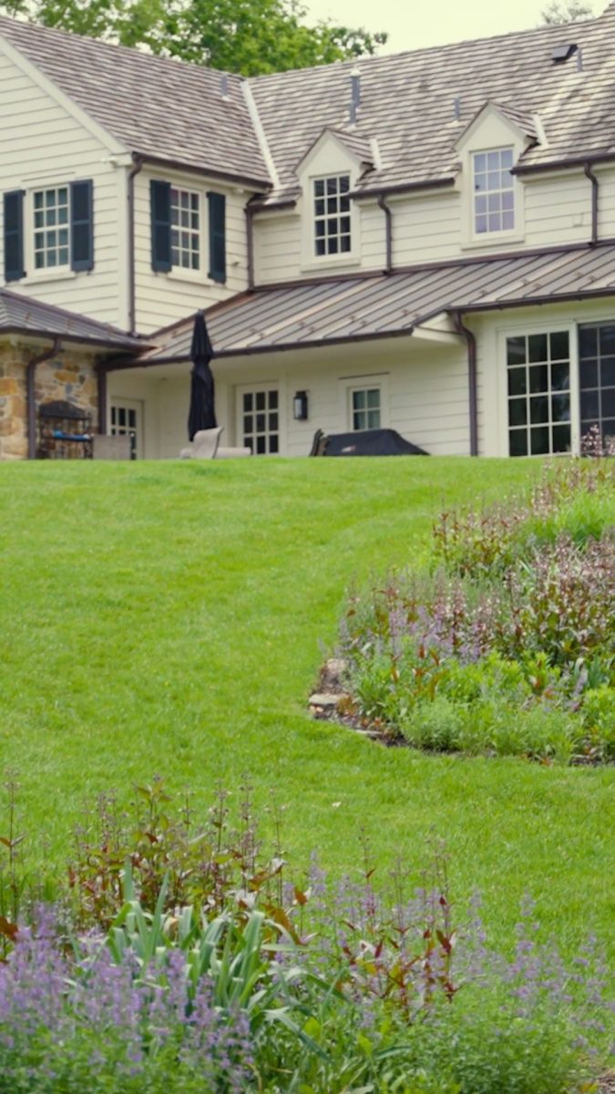 Although the outdoor living program for our Bucks County Farmhouse is ambitious